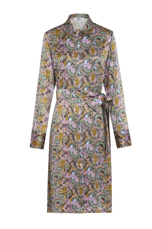 Neoteric Printed Shirt Dress